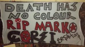 Bešiktaš transparent Marko Ivković