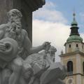 Kopija Robbovega vodnjaka na Mestnem trgu v Ljubljani je na ogled od leta 2006.