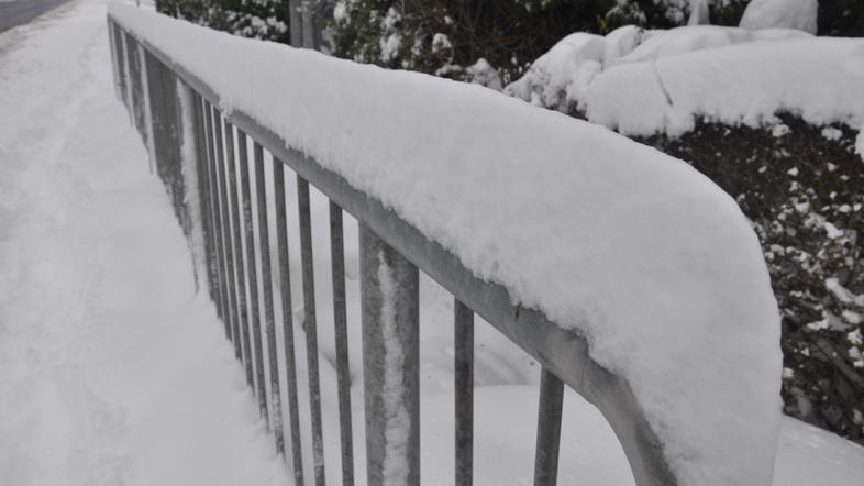 Sneg v Sinji Gorici.