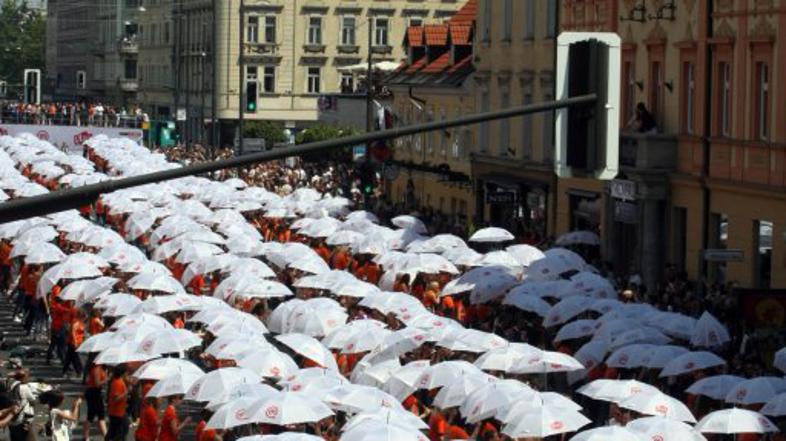 maturantska parada na ljubljanskih ulicah, cetvorka