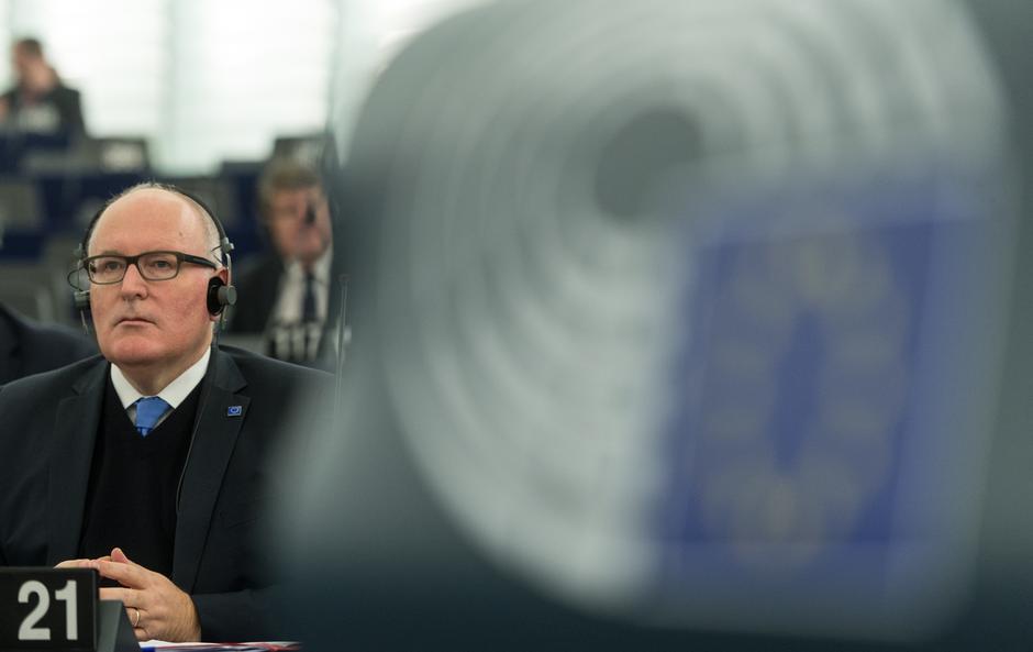 Frans Timmermans | Avtor: EPA-EFE/PATRICK SEEGER