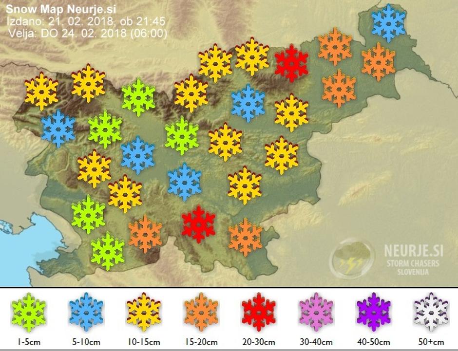 snow map | Avtor: neurje.si