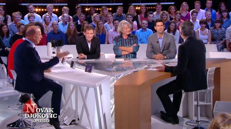 Djoković Đoković Le Grand Journal Canal Plus studio