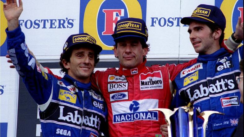 ayrton senna alain prost damon hill