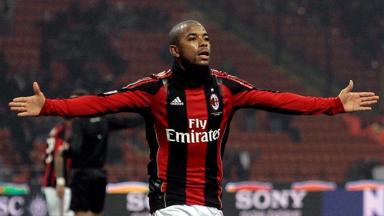 Robinho je junak zmage Milana v 34. kolu Serie A. (Foto: Reuters)