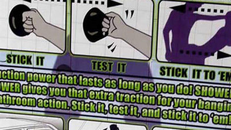 Navodila nazorno prikazujejo, kje vse lahko uporabite Shower Power.