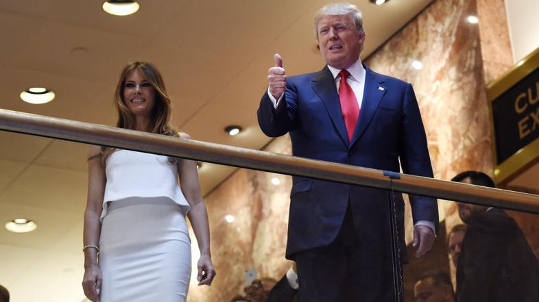 Donald Trum z ženo Melanijo