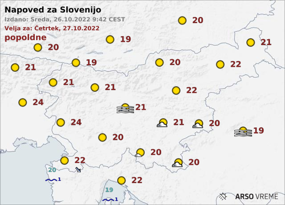 Arso vreme | Avtor: Arso/meteo.si