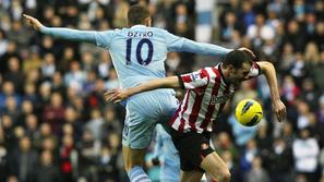 Džeko O'Shea Sunderland Manchester City Premier League Anglija angleška liga prv