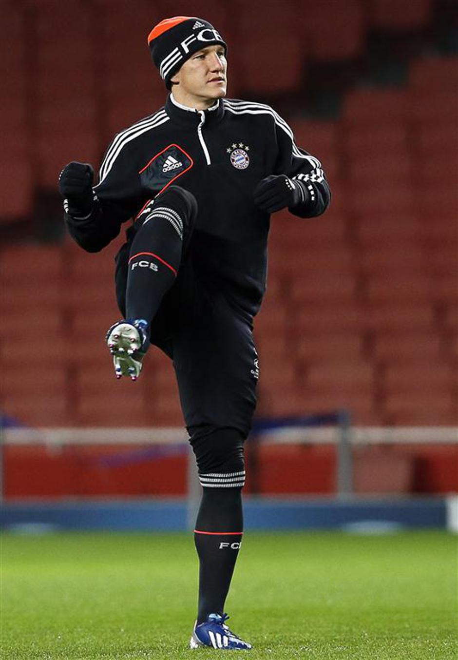 Schweinsteiger Bayern trening Liga prvakov osmina finala | Avtor: EPA