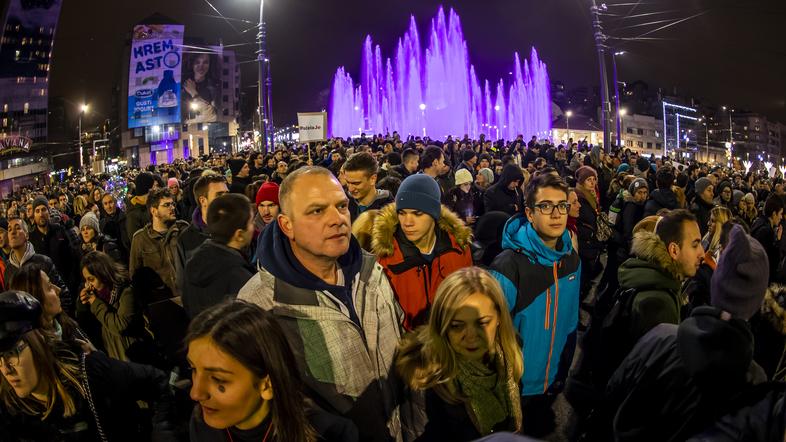 Protesti v Beogradu