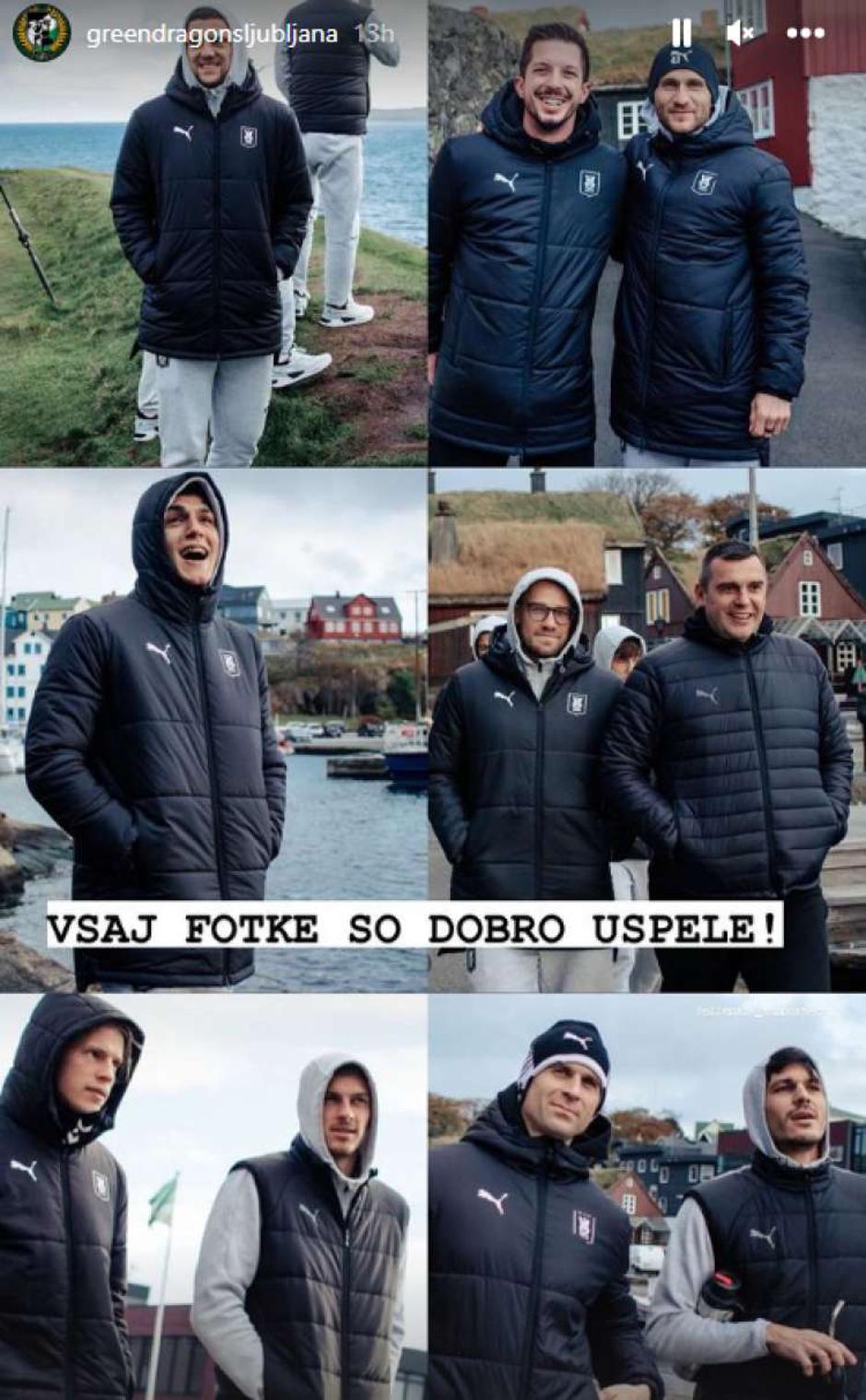 Green Dragons Klaksvík Olimpija Instagram | Avtor: Instagram