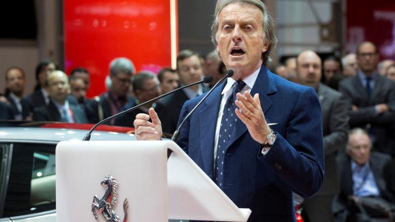 Di Montezemolo Ferrari predsednik izvršni direktor Ženeva motošov sejem šov