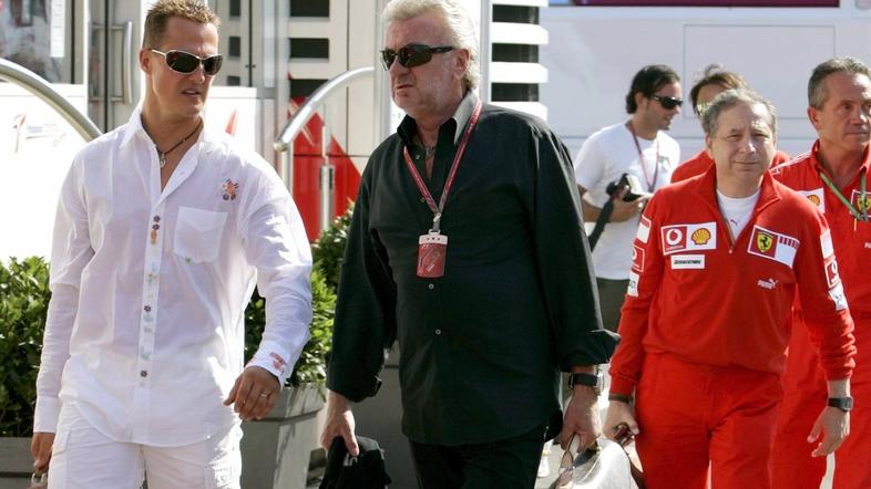 Michael Schumacher Willi Weber Ferrari