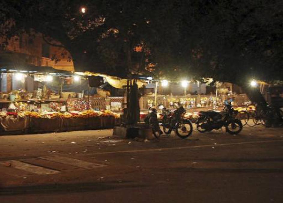 Zapuščena tržnica v Jaipurju po eksplozijah