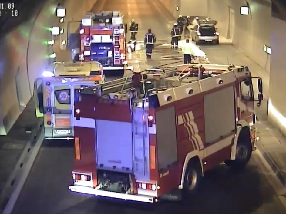 prometna nesreča v predoru Markovec