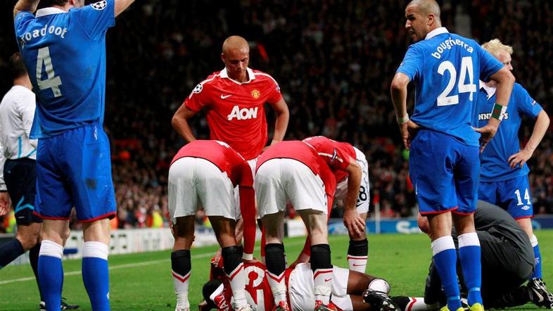 Antonio Valencia Kirk Broadfoot Madjid Bougherra Steven Naismith Wes Brown