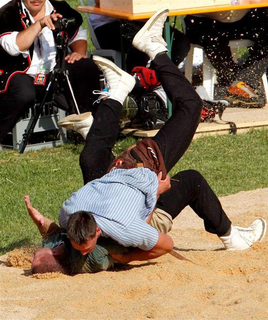 Kilan Wenger, zmagovalec, in Martin Grab