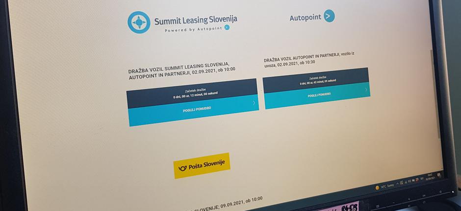 Spletna dražba vozil Autopoint | Avtor: Žurnal24 