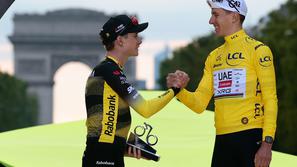 Jonas Vingegaard in Tadej Pogačar