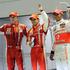 Prvi trije na kvalifikacijah v Singapurju: prvi Felipe Massa, drugi Lewis Hamilt