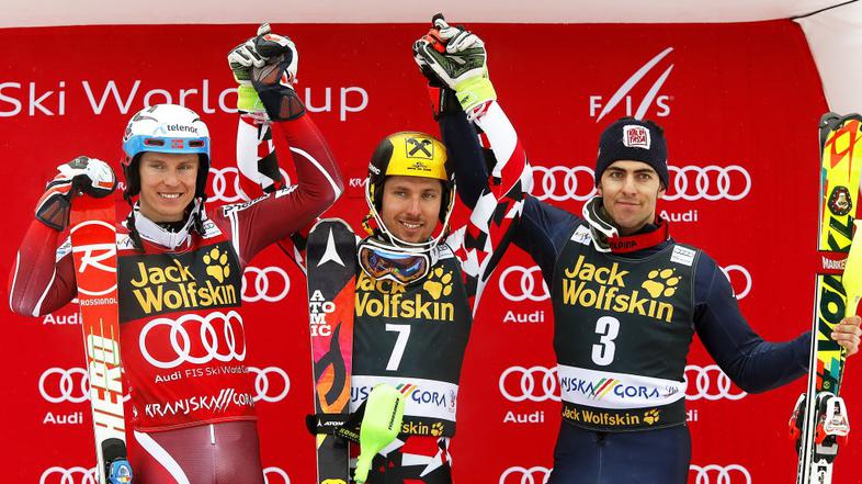 Marcel Hirscher Henrik Kristoffersen slalom Kranjska Gora