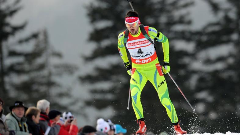 Jakov Fak biatlon zasledovanje Ruhpolding