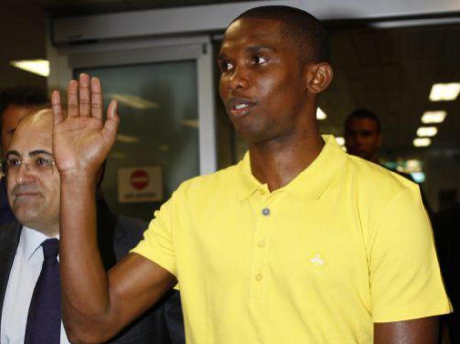 Samuel Eto'o je že v Milanu.