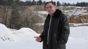 Inšpektor je kamnolome obiskal pozimi, zato so na pobudo Sergeja Časa (na fotogr