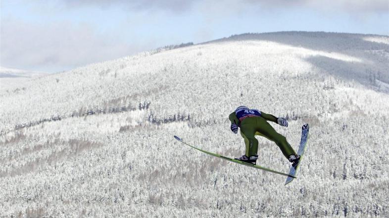 Kranjec Harrachov poleti jutranja tekma svetovni pokal smučarski skoki