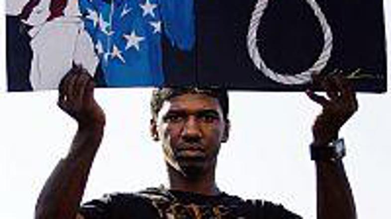 Demonstrant se spominja časov, ko so belci že zaradi malenkosti linčali temnopol