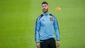 Sergio Ramos trening Španija