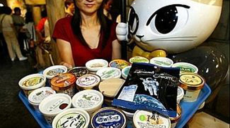 Sladoled z okusom soje? Tudi to jedo Japonci.