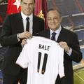 Gareth Bale Florentino Perez Real Madrid Santiago Bernabeu predstavitev