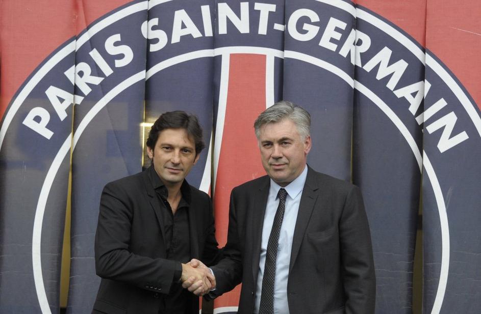 carlo ancelotti leonardo psg