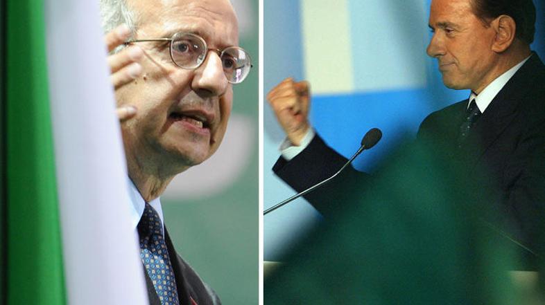 Glavna kandidata za premierja Walter Veltroni in Silvio Berlusconi.