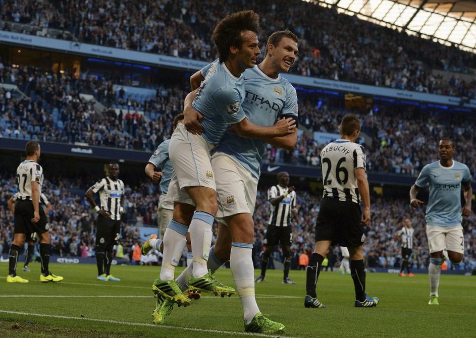 manchester city džeko silva