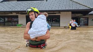 Otroci, ujeti v vrtcu Gobica v Mengšu