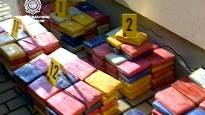 Vrednost 600 kilogramov kokaina je okoli 70 milijonov evrov.