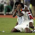 Asamoah Gyan po doseženem zadetku za finale njegove Gane. (Foto: Reuters)