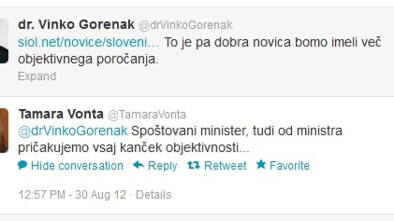 Vinko Gorenak in Tamara Vonta