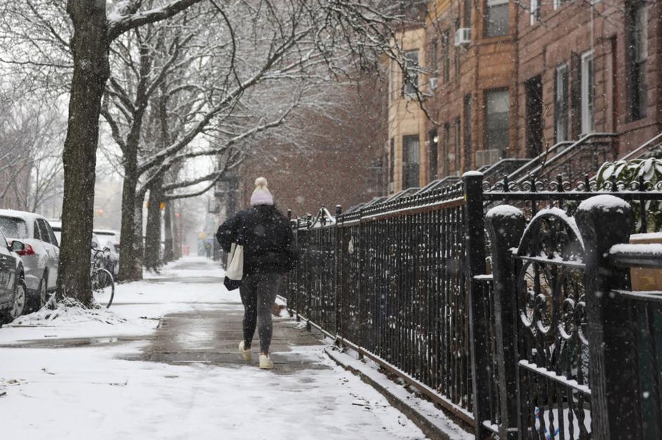 snežne razmere v New Yorku