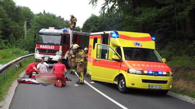 Prometna nesreča na Na cesti Slovenska Bistrica - Poljčane.