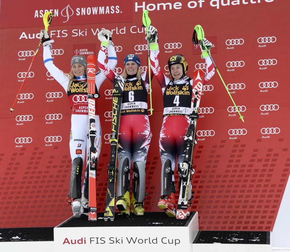 Hosp Hansdotter Zettel ženski slalom Aspen 