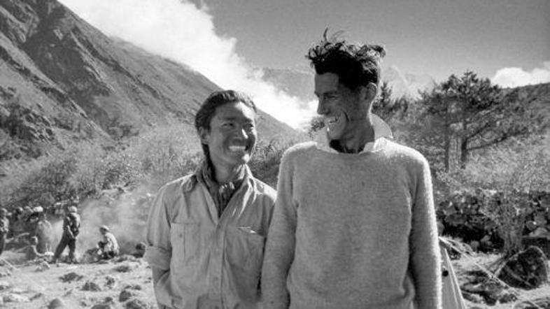 Edmund Hillary je prvi človek, ki je osvojil najvišjo goro na svetu Mount Everes