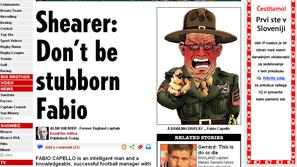 Ne bodi trmast, selektorju Fabiu Capellu prek Suna sporoča Alan Shearer.