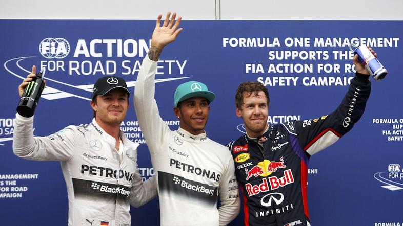 Rosberg, Hamilton, Vettel