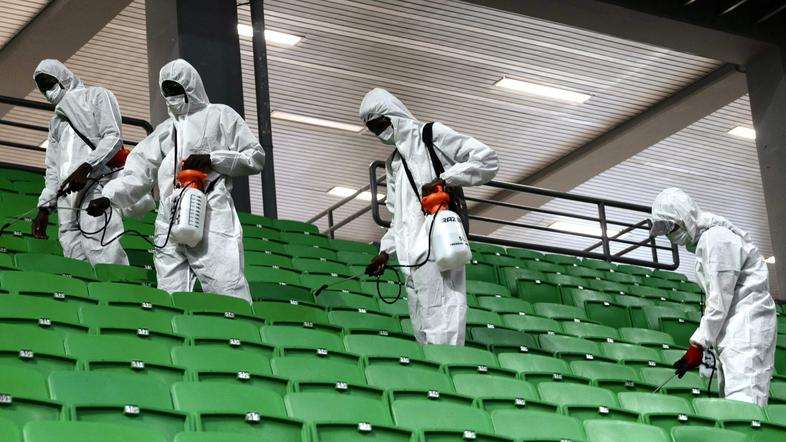 Panathinaikos OAKA razkuževanje
