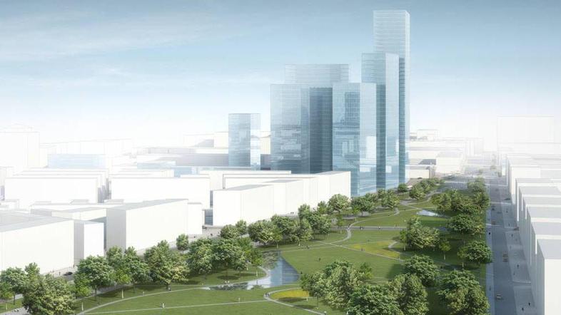 Arhitekt Marcus Schaefer je pojasnil, da bo najprej nastala hrbtenica – bulvar z