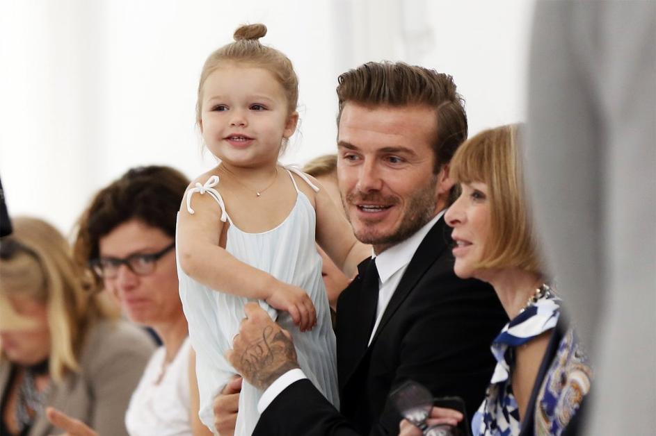 David in Harper Beckham